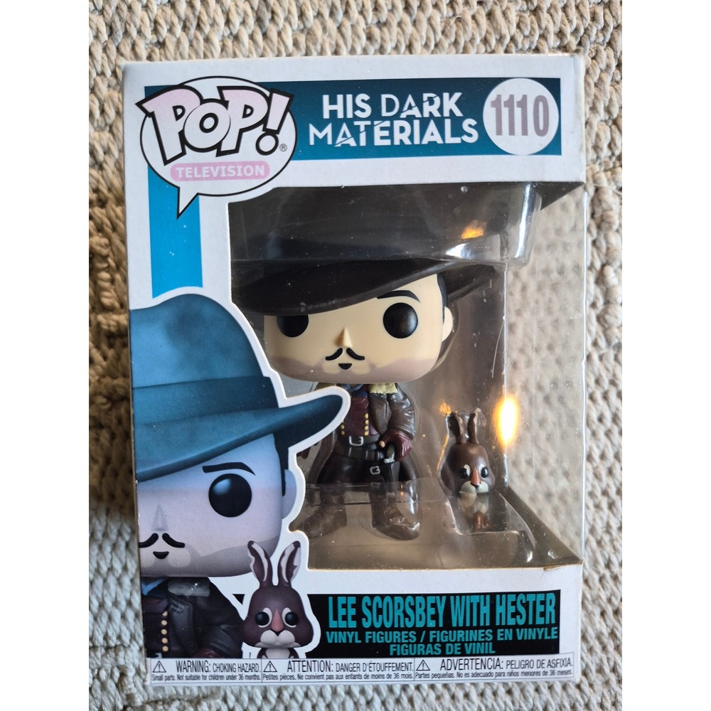Funko Pop His Dark Materials Lee Scoresby with Hester 1110 Vinyl Figure